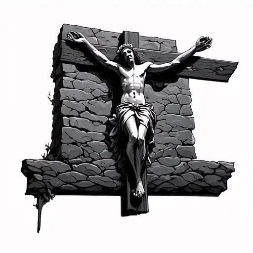 golgotha tattoo design idea