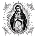 virgin Mary of Guadalupe tattoo design idea