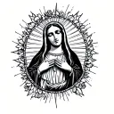virgin Mary of Guadalupe tattoo design idea