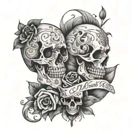 till death do us part tattoo design idea
