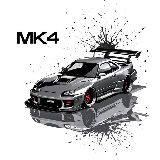 MK4 supra minimialistic design incorporating tattoo design idea