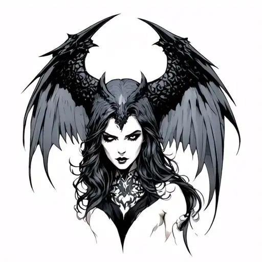 Morrigan tattoo design idea
