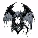 Morrigan tattoo design idea