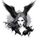 Morrigan tattoo design idea