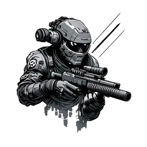 Cyberpunk Edgerunner tattoo design idea