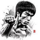 Bruce Lee tattoo design idea