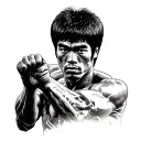 Bruce Lee tattoo design idea