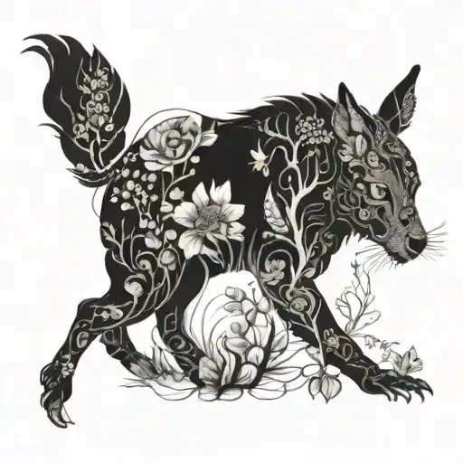 fragility of nature and animal life  tattoo design idea