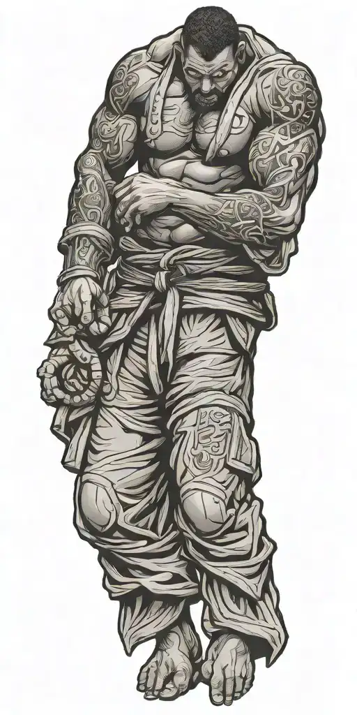 Brazilian Jiu Jitsu tattoo design idea