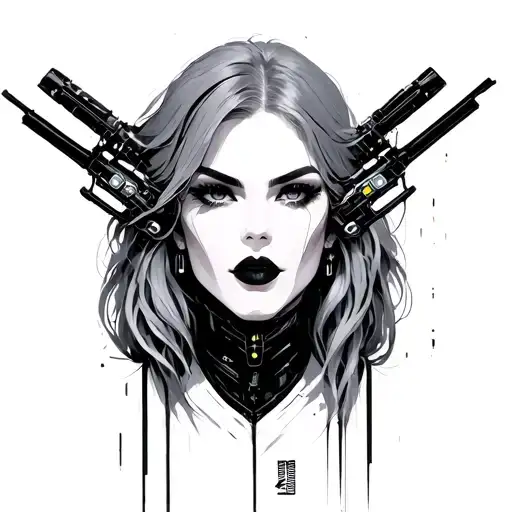 Cyberpunk 2077 tattoo design idea