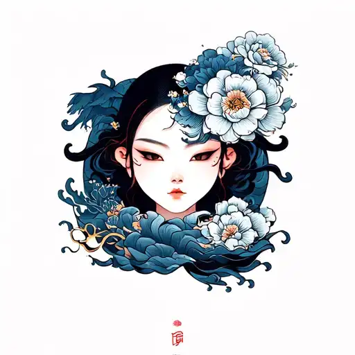 loss,strength, and rebirth tattoo design idea