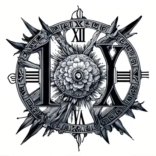 Roman Numeral 10 3 2025 tattoo design idea