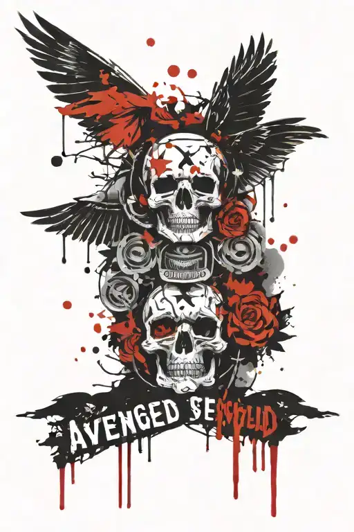 Avenged sevenfold little piece of heaven  tattoo design idea