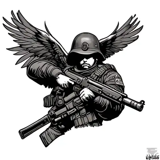 Soldier tattoo design idea