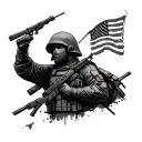 Soldier tattoo design idea