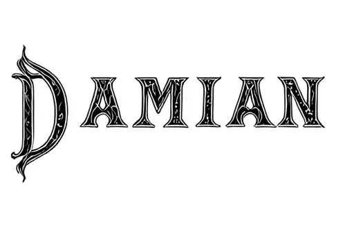 "Damian" tattoo design idea