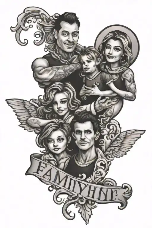 family is everything tattoo design idea