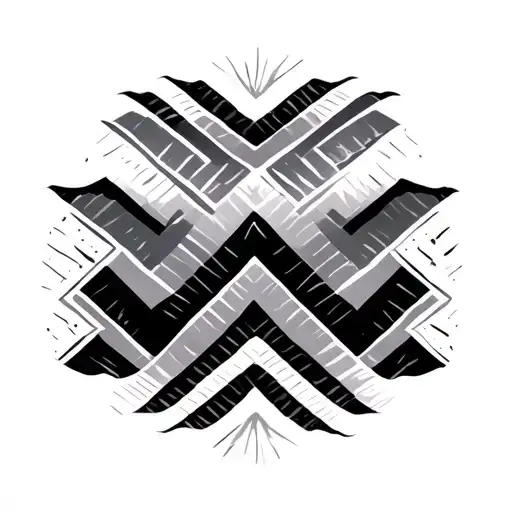 Chevron tattoo design idea