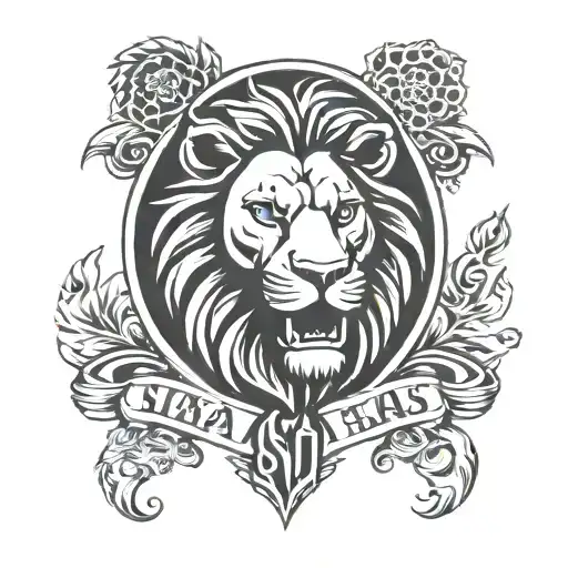 skinheds, ska, trojan records logo with lion tattoo design idea