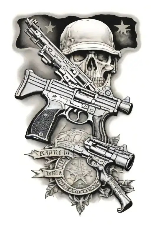 2nd amendment tattoo design idea