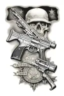 2nd amendment tattoo design idea