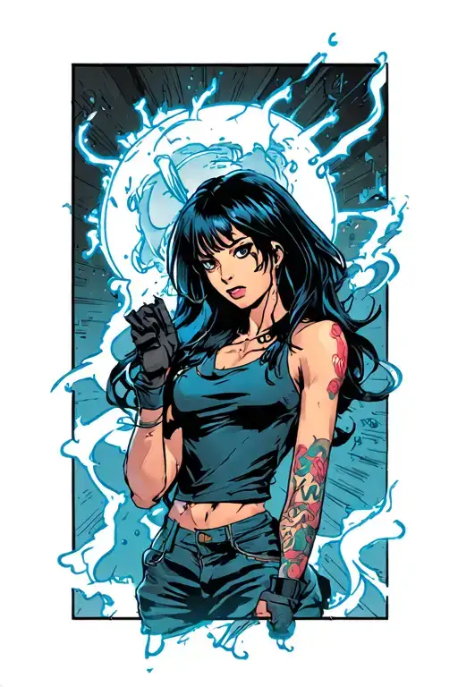 Comic Book Panel vignettes tattoo design idea