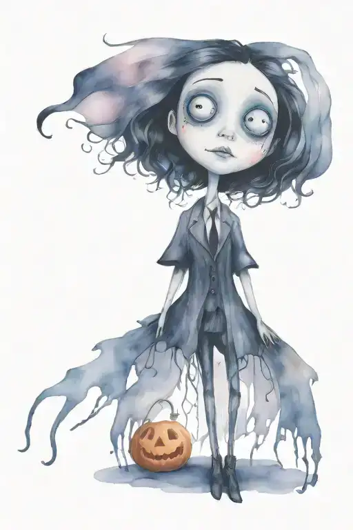 Tim Burton characters tattoo design idea