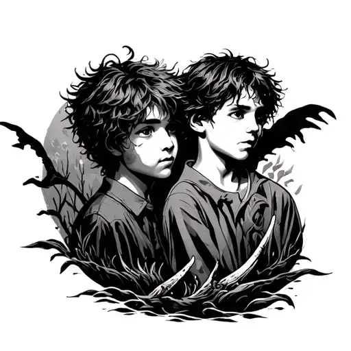 Never Neverland Lost Boys tattoo design idea