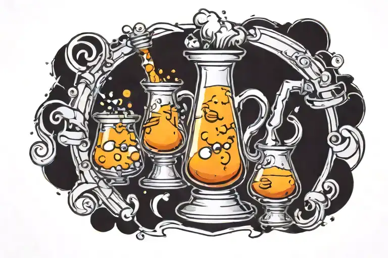 beaker tattoo design idea