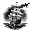 burn the ships no retreat tattoo design idea