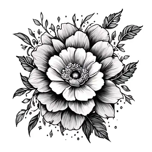 Birthday Month tattoo design idea