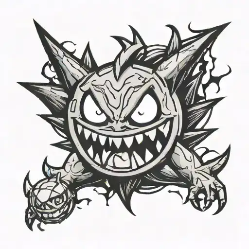 Luigi's mansion and gengar Pokémon gengar tattoo tattoo design idea