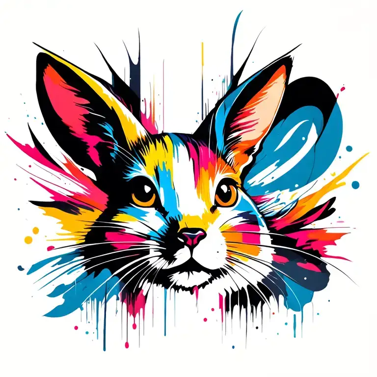 Bad Bunny tattoo design idea