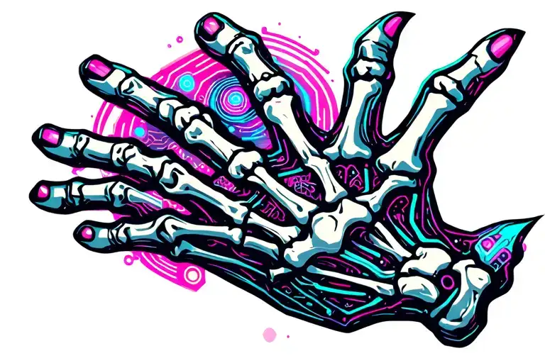 skeleton hand tattoo tattoo design idea