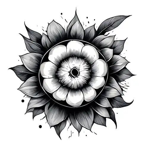 Negative Space tattoo design idea