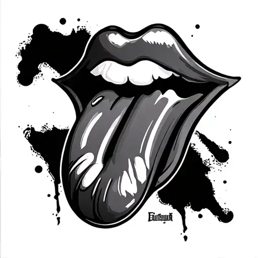 Fuck Cancer tongue cancer tattoo design idea