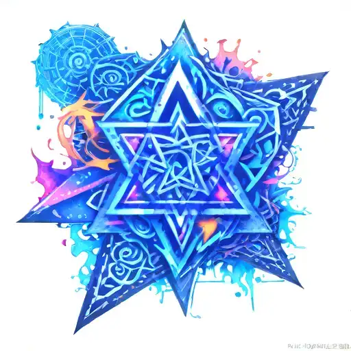Merkabah tattoo design idea