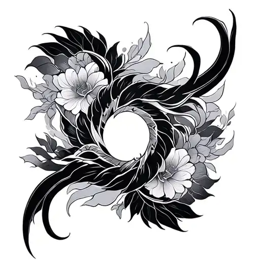 oriental inspired design tattoo design idea