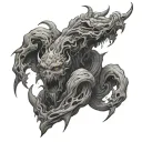 The Twisted One Symbil Blasphemous tattoo design idea