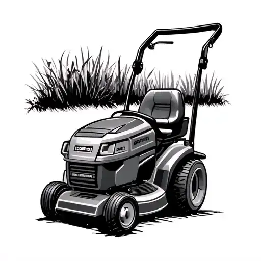 Craftsman lawnmower minimal tattoo tattoo design idea