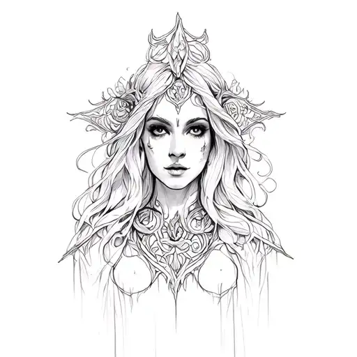 Morgan le Fay tattoo design idea