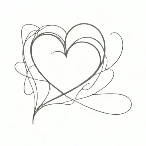 heart CJ tattoo design idea