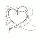 heart CJ tattoo design idea