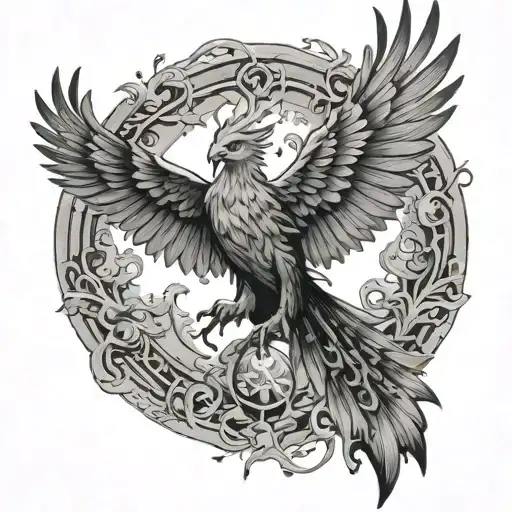 Harry Potter Phoenix tattoo design idea