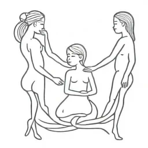 3 siblings tattoo tattoo design idea