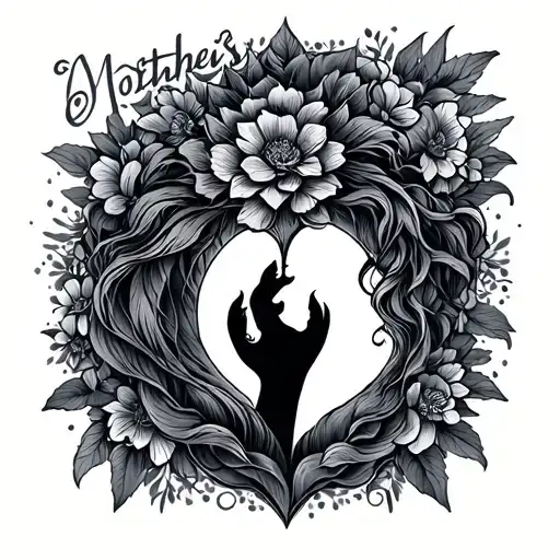 Father's safety Mother's peace tattoo design idea