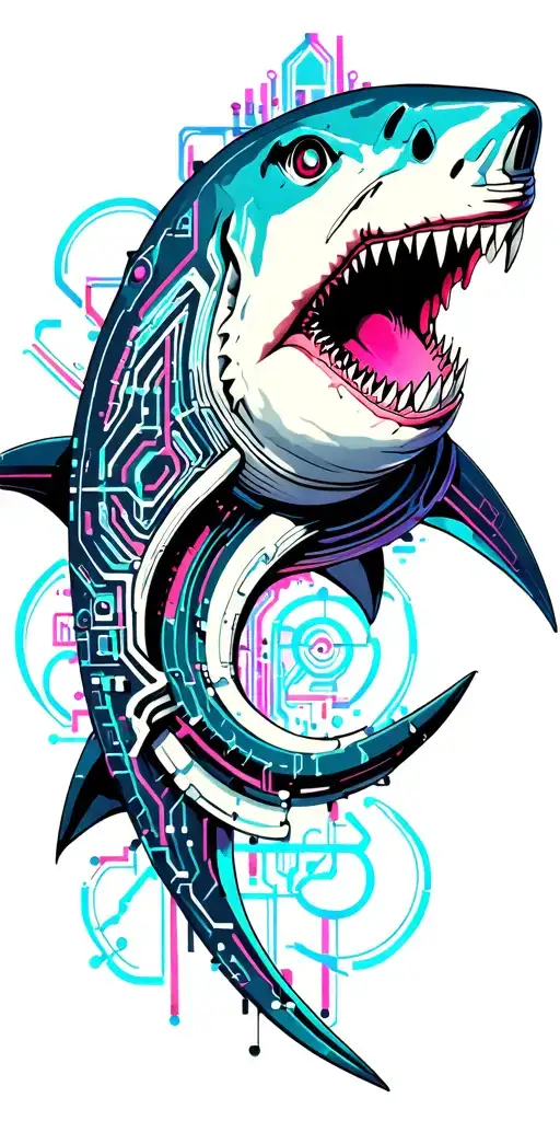Shark tattoo design idea