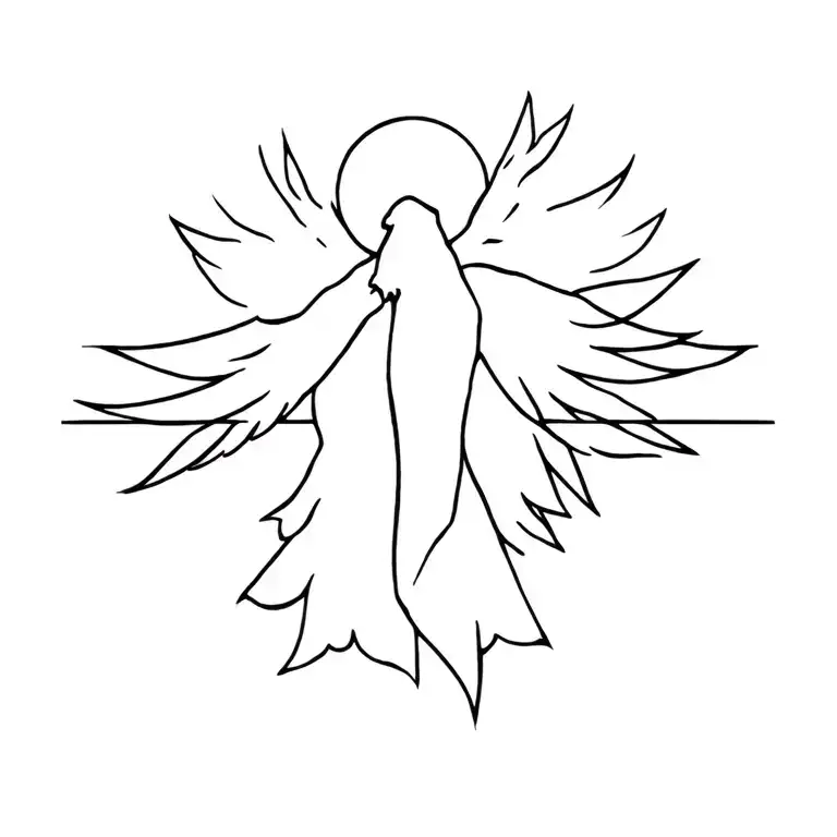 St. Jude Thaddeus and holy spirit tattoo design idea