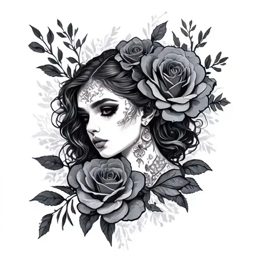 Dark Romance tattoo design idea