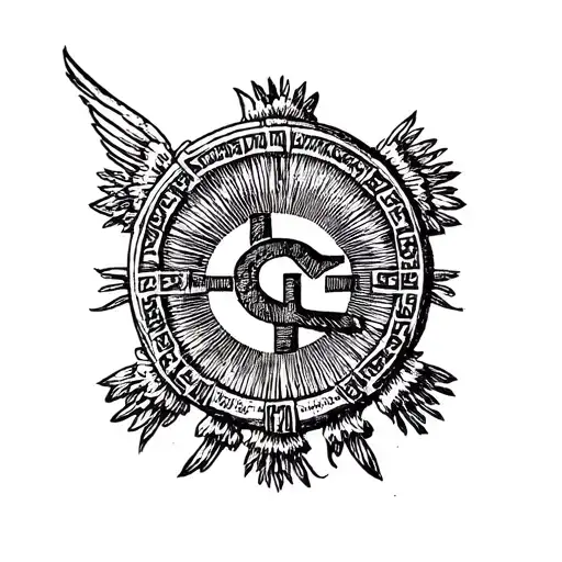 The stoic symbol for moderation Greek philosophy tattoo design idea